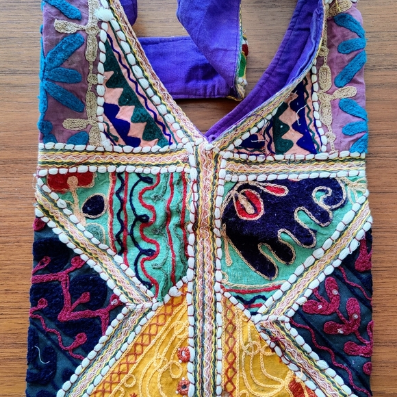 Unique Colorful Patchwork Bag - Boho Chic Style - Picture 2 of 2